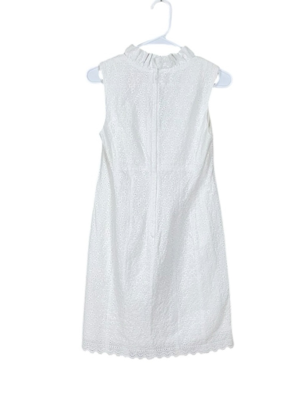 Lilly Pulitzer Adeline Lace Eyelet Mini Dress White Size 2 Coastal Coquette - Picture 3 of 7